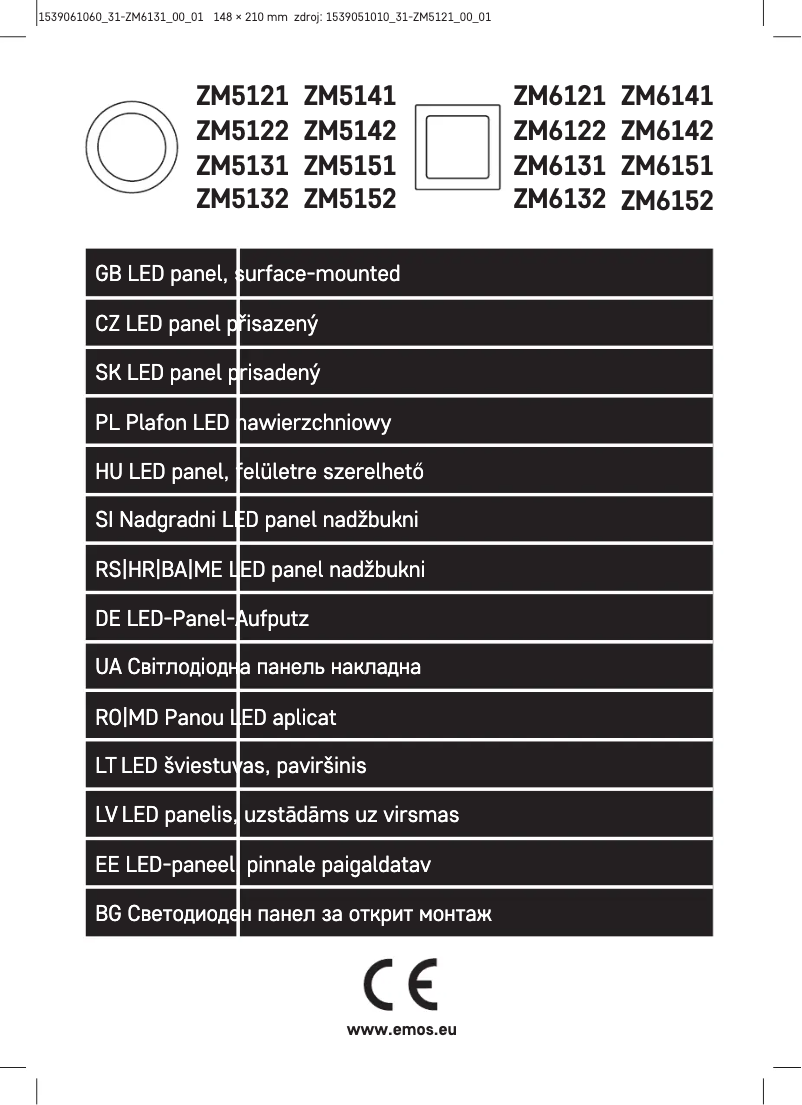 Image de la première page du manuel de l'appareil ZM6131