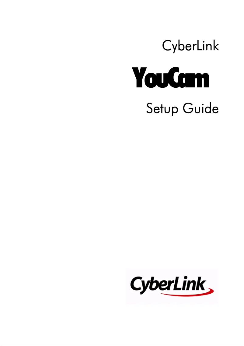 Página 1 del manual Guía de instalación Cyberlink YouCam 2.0