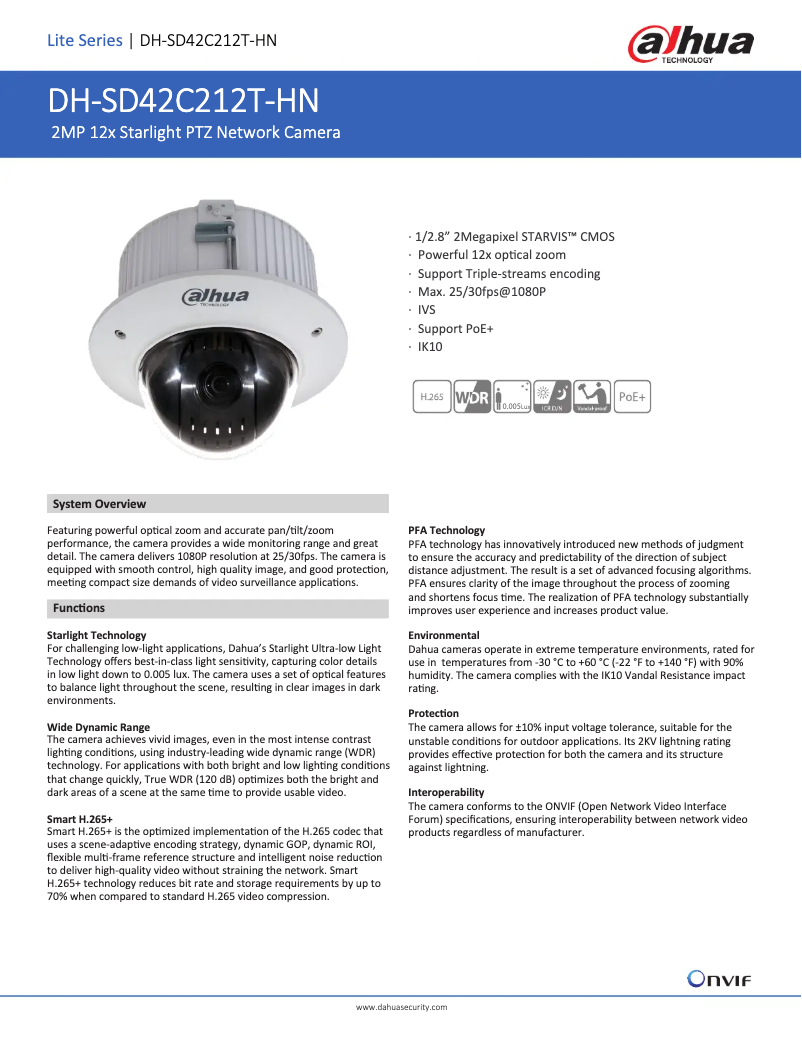 Image de la première page du manuel de l'appareil SD42C212T-HN