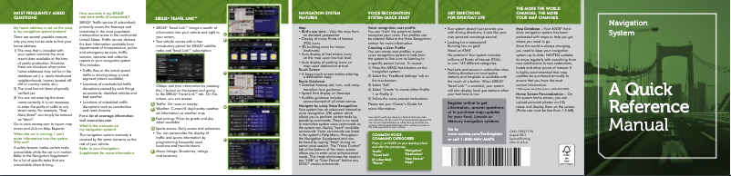 Image de la première page du manuel de l'appareil MKZ Hybrid (2012)