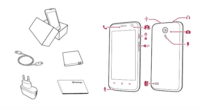Page n°1 - Guide de démarrage rapide Prestigio MultiPhone 3450 Duo