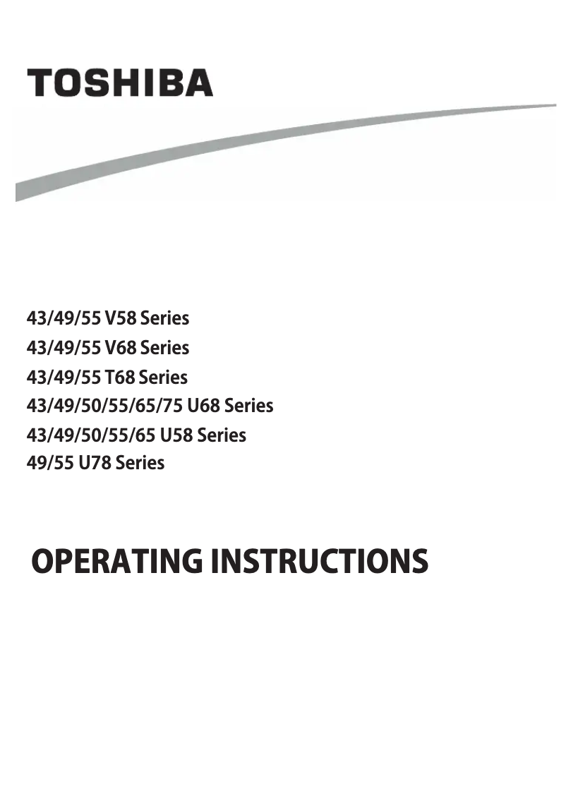 Página 1 del manual Manual de usuario Toshiba 55V5863DB