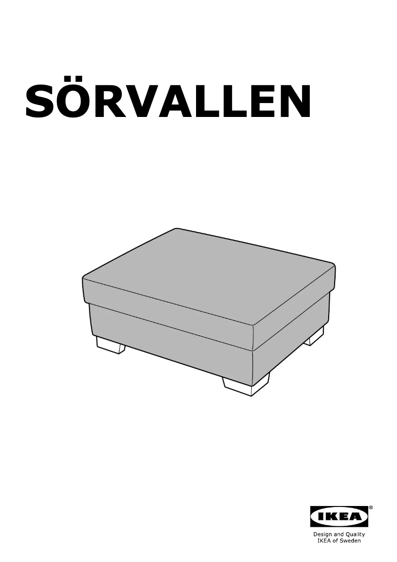 Página 1 del manual Manual de usuario Ikea SÖRVALLEN 004.383.98