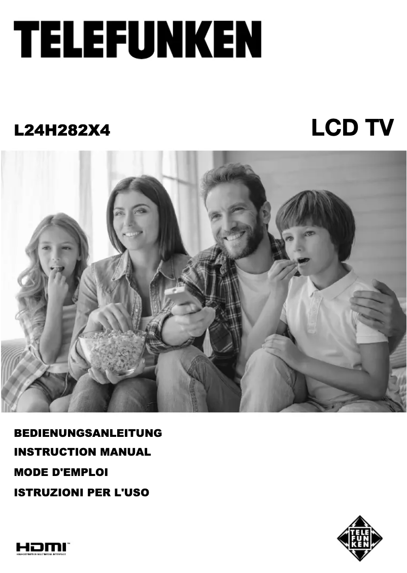 Page n°1 - Manuel utilisateur Telefunken L24H282X4