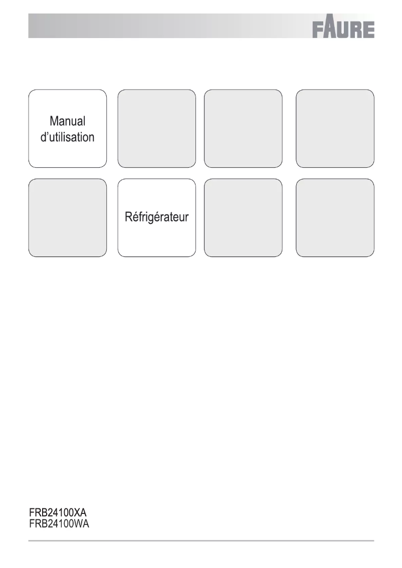 Image de la première page du manuel de l'appareil FRB24100XA