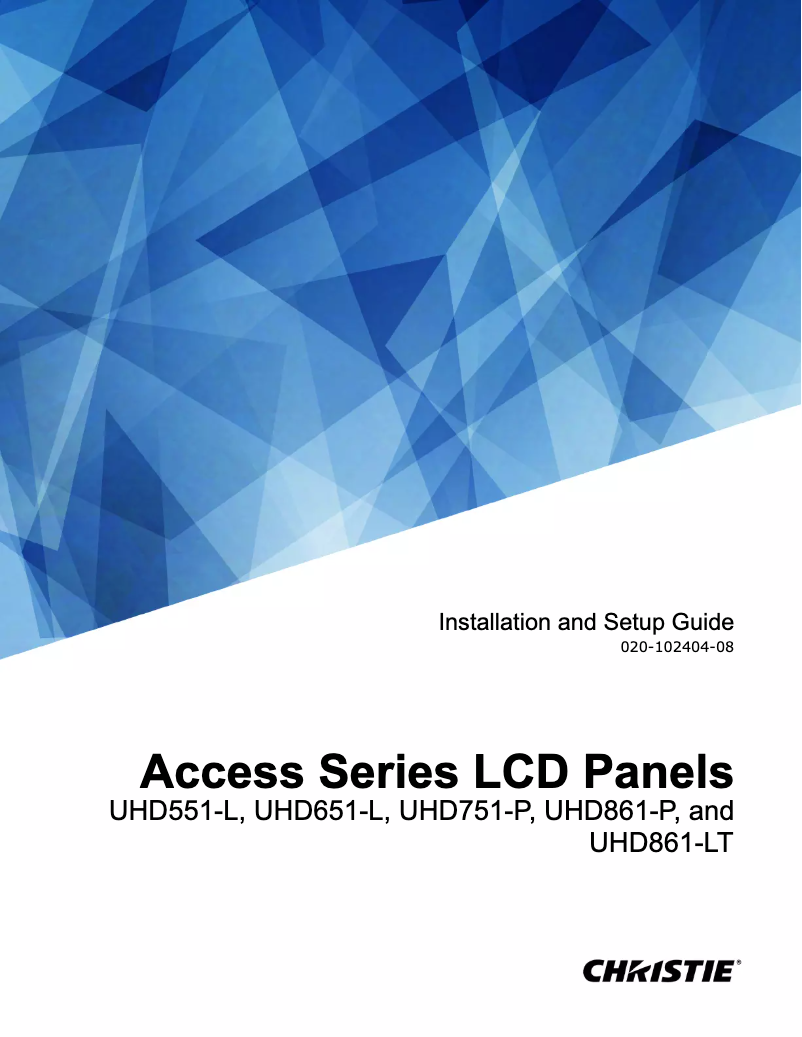 Image de la première page du manuel de l'appareil Access UHD651-L