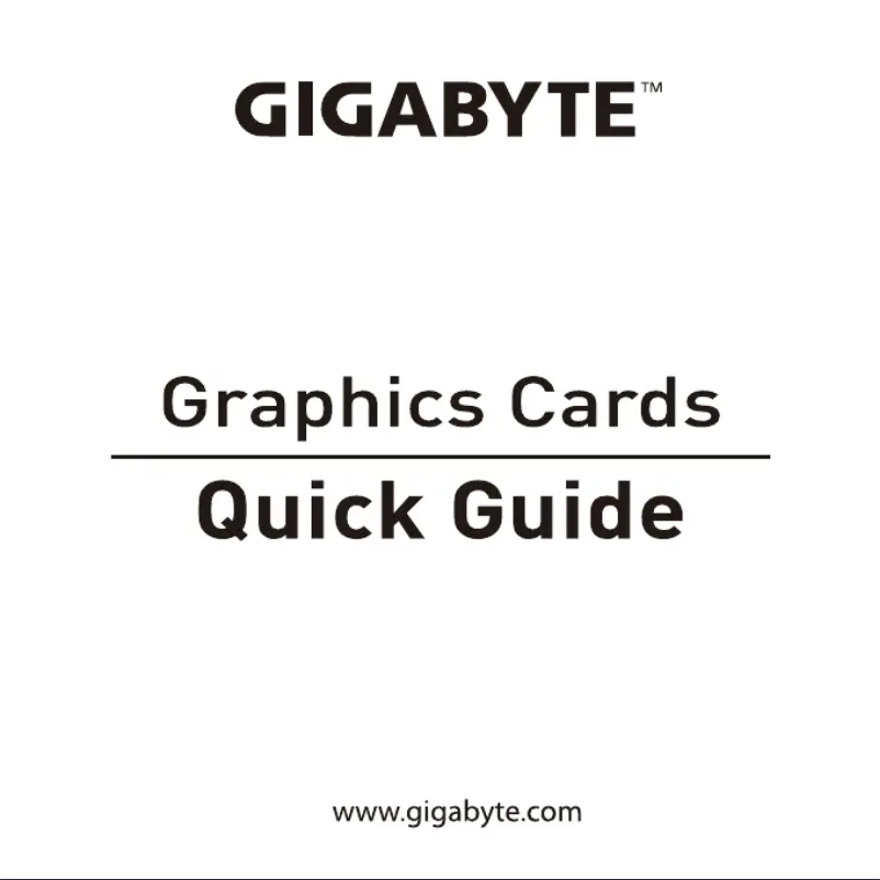 Page 1 de la notice Manuel utilisateur Gigabyte GeForce GTX 1650 MINI ITX 4G