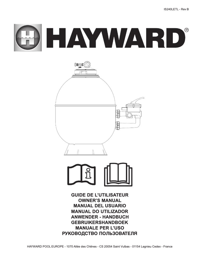 Page 1 de la notice Manuel utilisateur Hayward S210SLETL