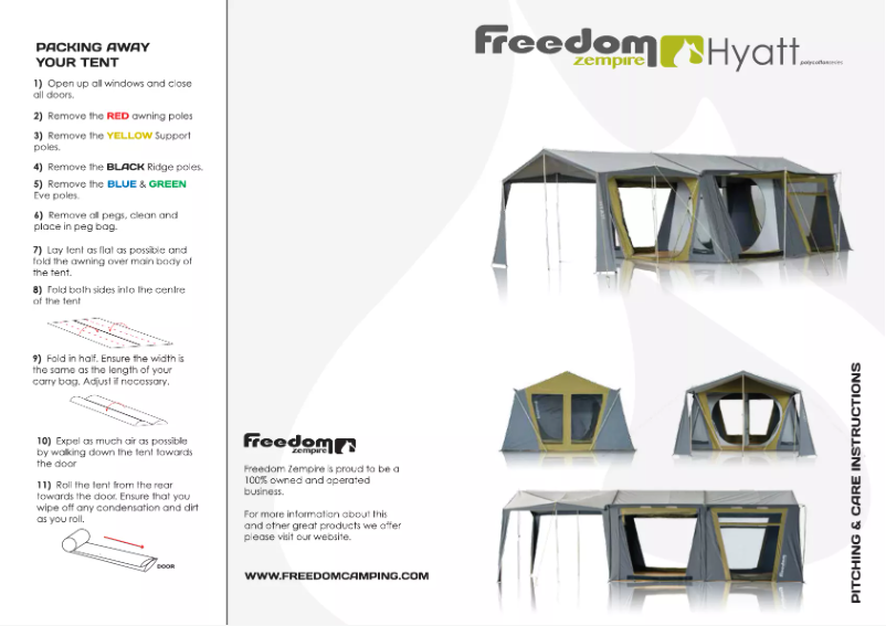 Page 1 de la notice Manuel utilisateur Zempire Hyatt