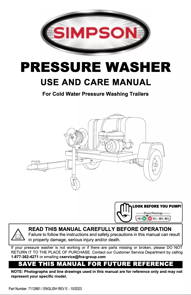 Page n°1 - Manuel utilisateur Simpson TRSB-4240162