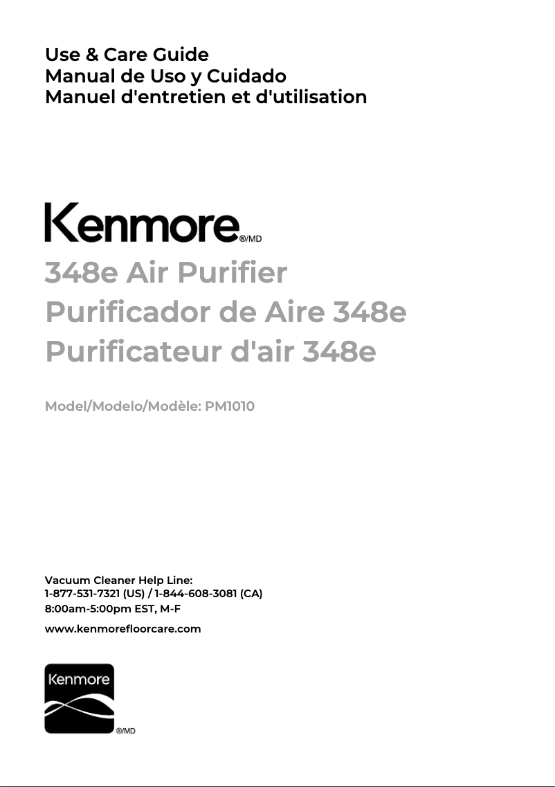 Imagen de la primera página del manual del dispositivo PM1010