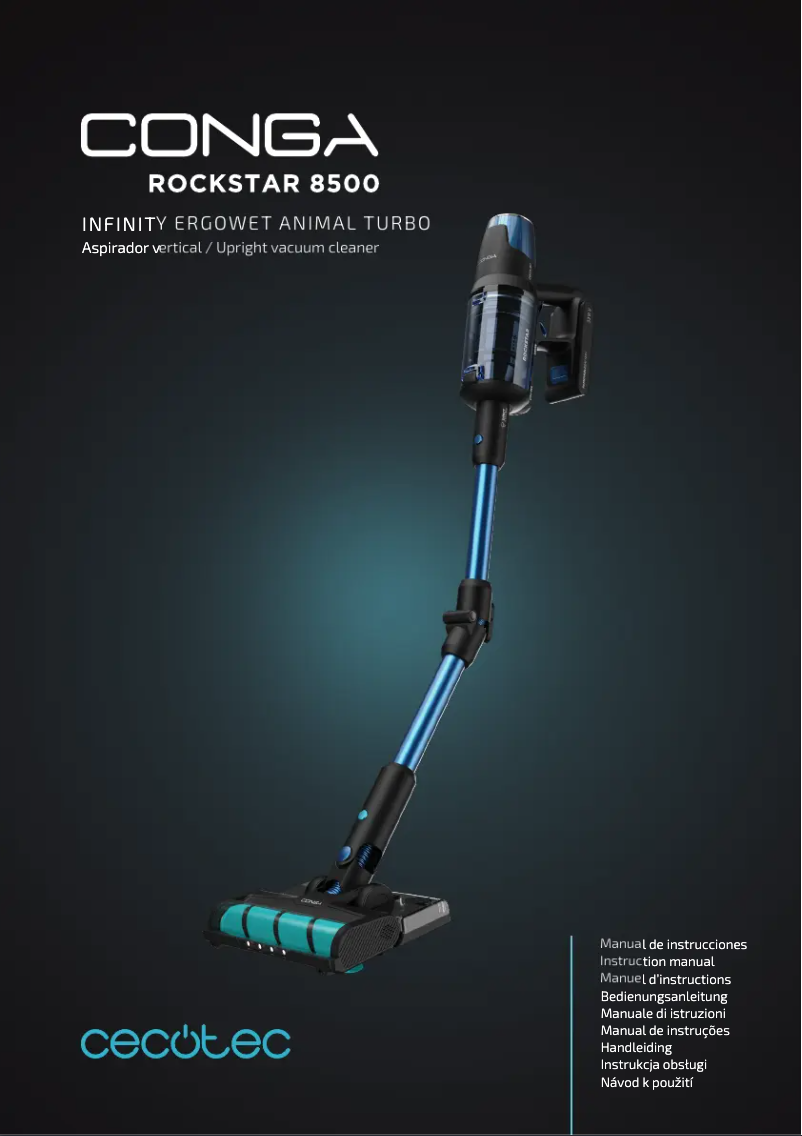 Page n°1 - Manuel utilisateur Cecotec Conga Rockstar 8500 Infinity ErgoWet Animal Turbo