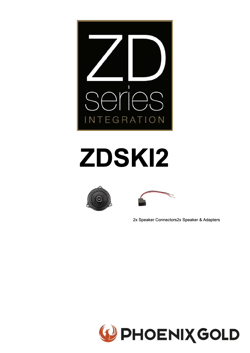 Page 1 de la notice Manuel utilisateur Phoenix Gold ZDSKI2