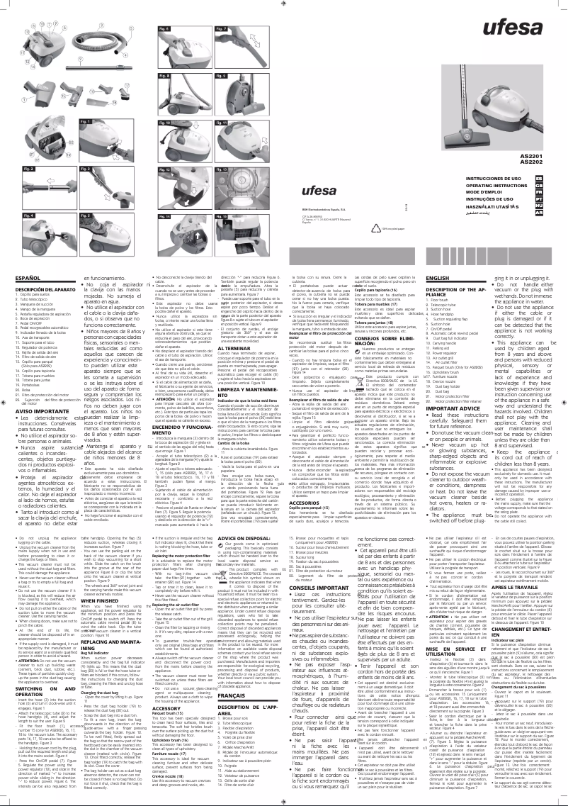 Image de la première page du manuel de l'appareil AS2201