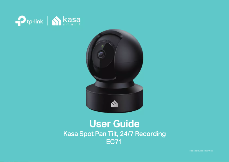 Page 1 de la notice Manuel utilisateur TP-Link Kasa Spot EC7