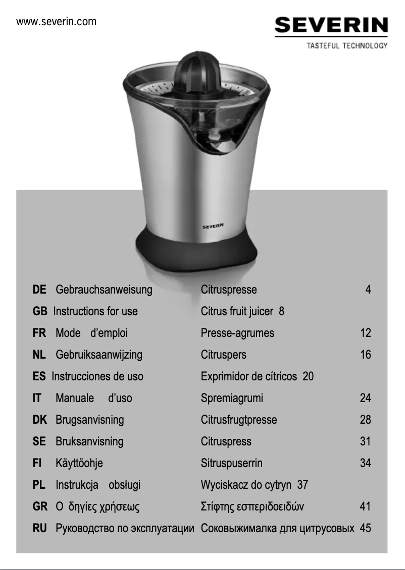 Image de la première page du manuel de l'appareil CP 3534