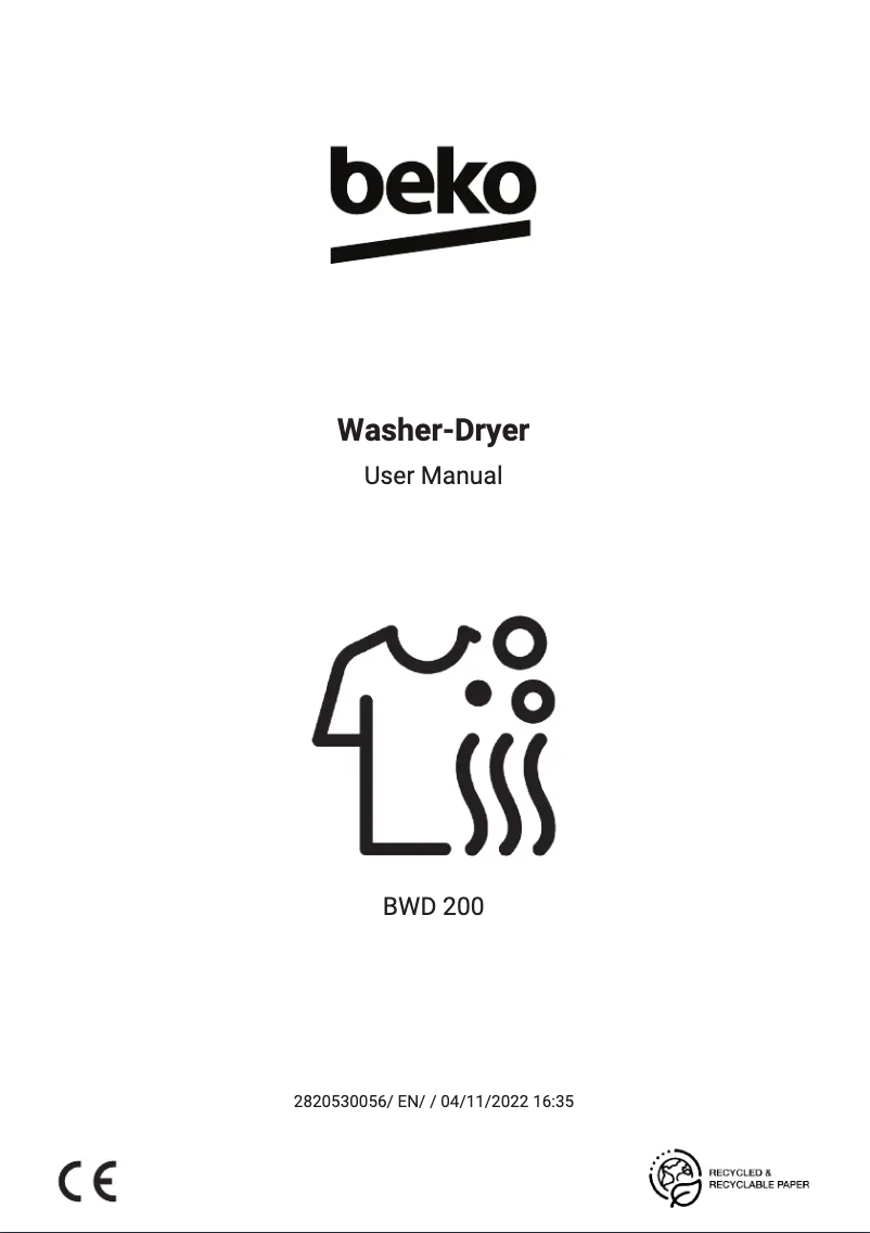 Image de la première page du manuel de l'appareil BWD 200