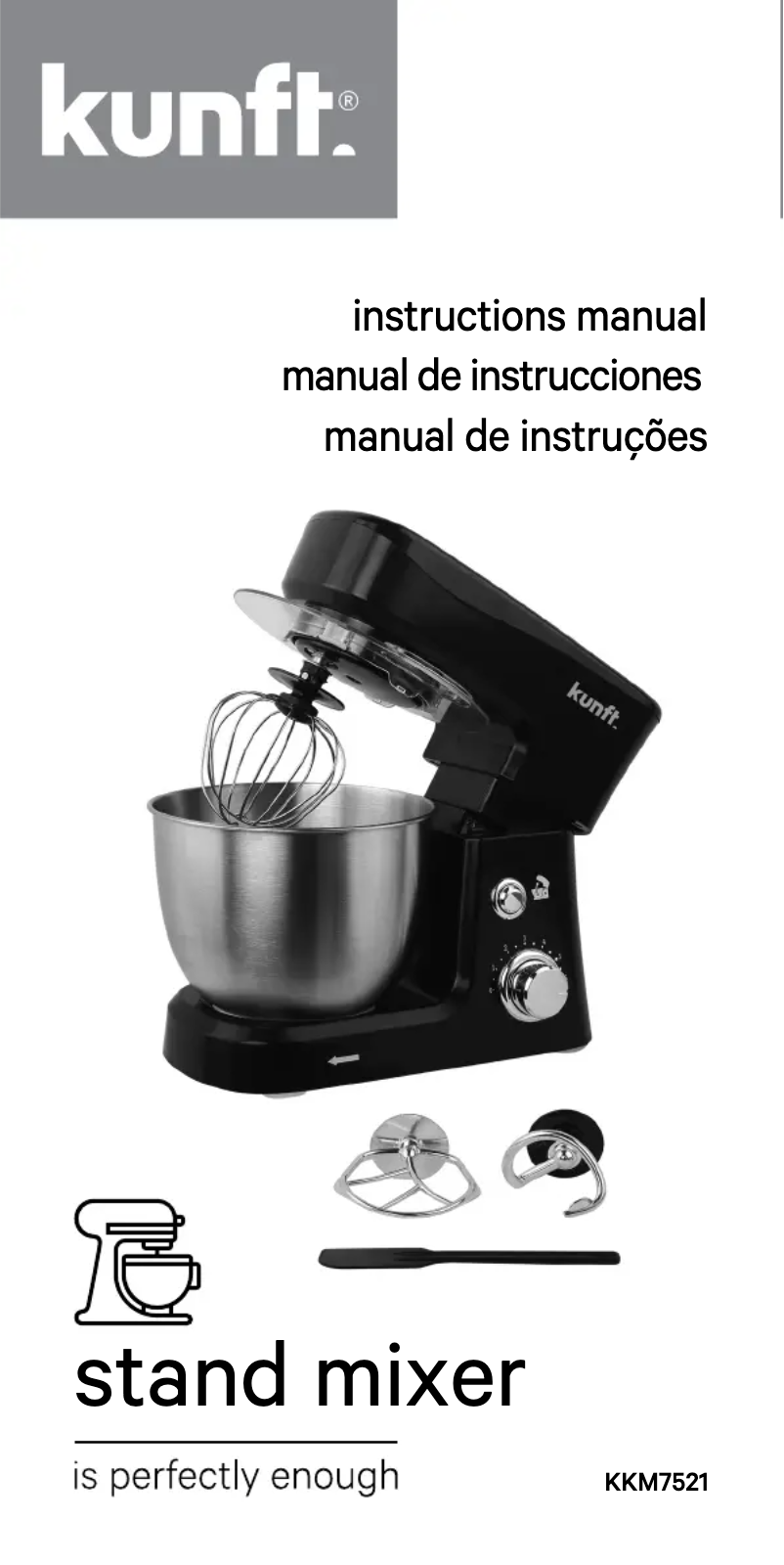 Page 1 de la notice Manuel utilisateur Kunft KKM7521