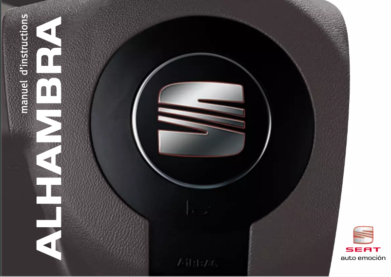 Image de la première page du manuel de l'appareil Alhambra (2007)