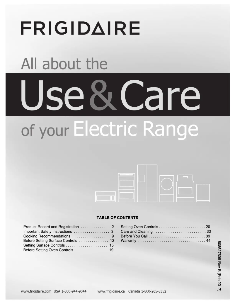 Page n°1 - Manuel utilisateur Frigidaire LFEF3018TB