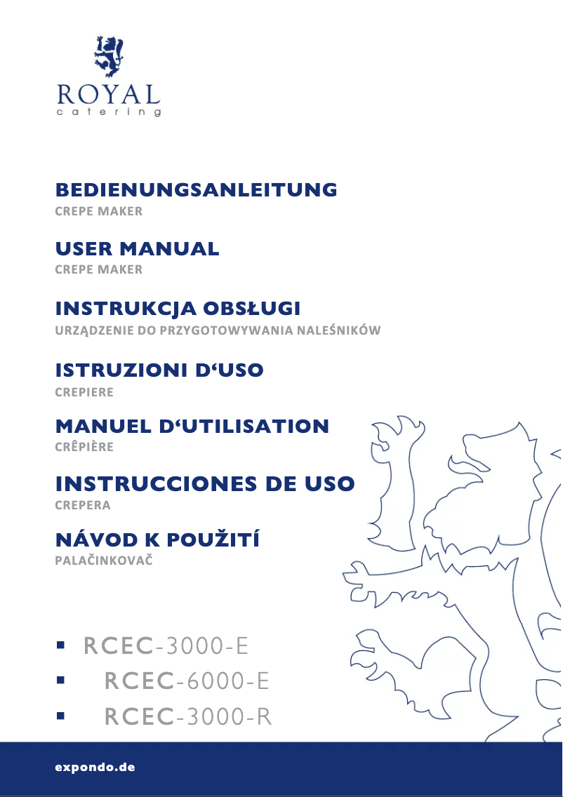 Imagen de la primera página del manual del dispositivo RCEC-3000-E