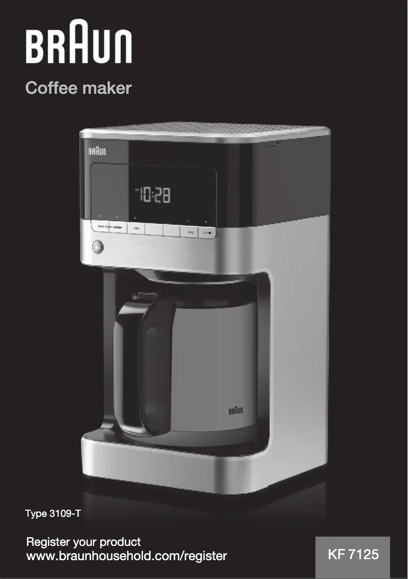 Image de la première page du manuel de l'appareil PurAroma 7 KF 7125