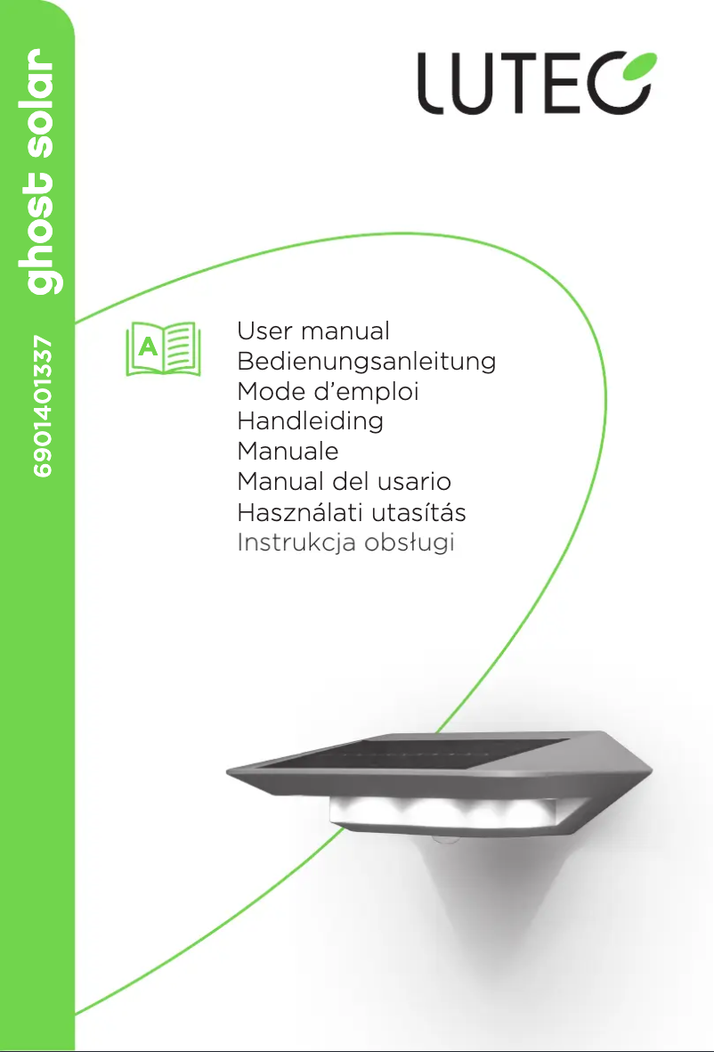 Página 1 del manual Manual de usuario Lutec Ghost Solar