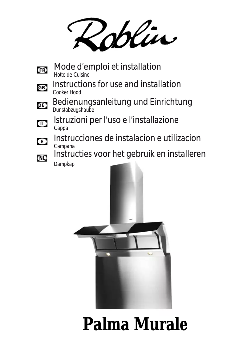 Page 1 de la notice Manuel utilisateur Roblin Palma/2 900