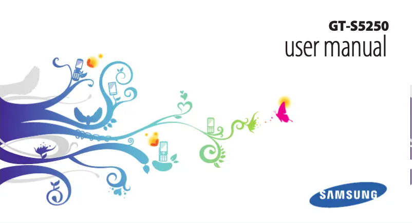 Image de la première page du manuel de l'appareil GT-S5250