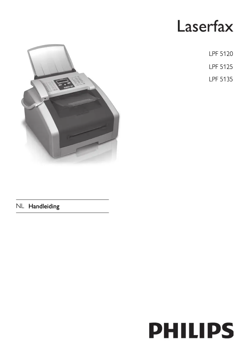Page n°1 - Manuel utilisateur Philips LPF5120 Laserfax 5120