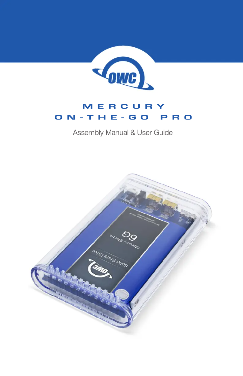 Página 1 del manual Manual de usuario OWC Mercury On-The-Go