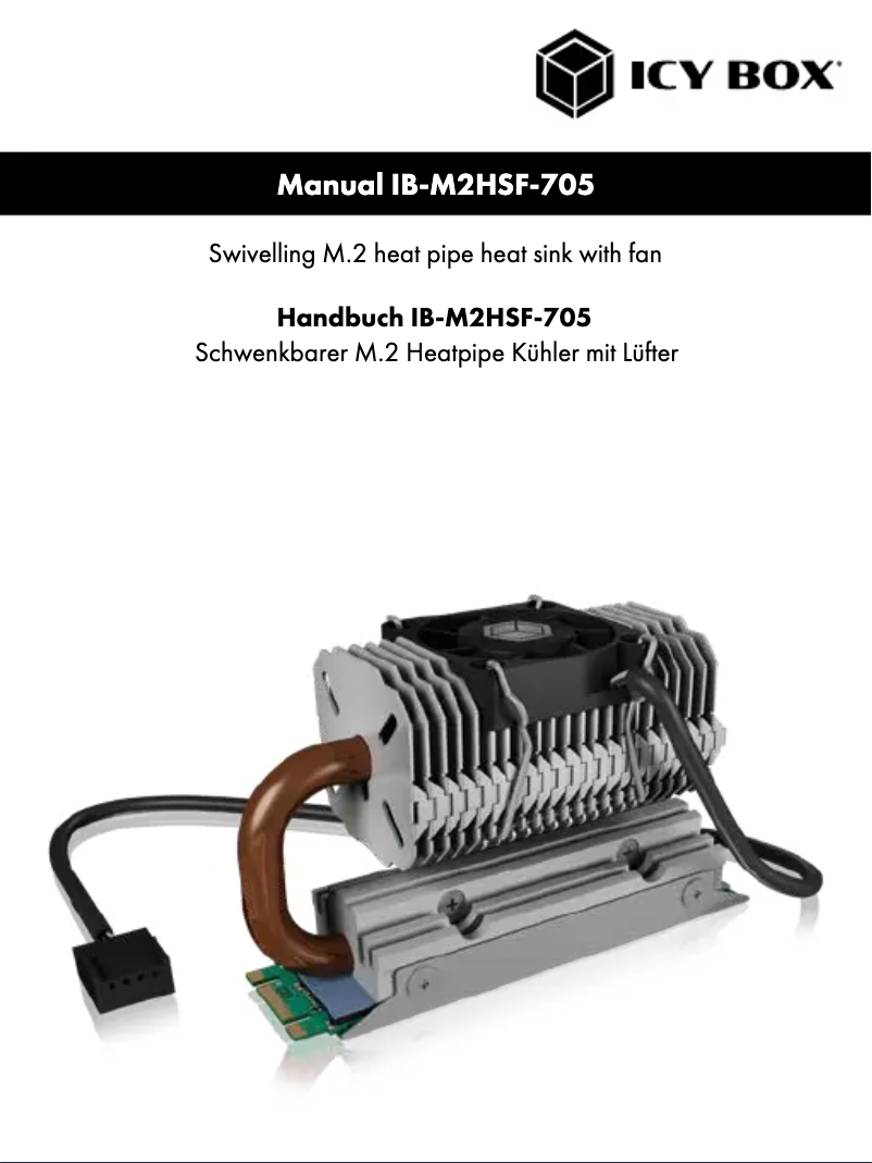 Page 1 de la notice Manuel utilisateur Icy Box IB-M2HSF-705