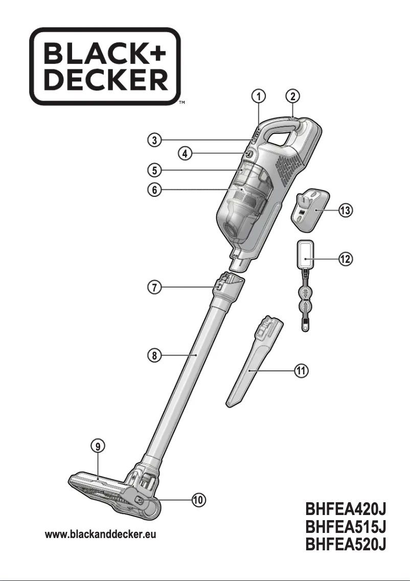 Page n°1 - Manuel utilisateur Black & Decker BHFEA520J
