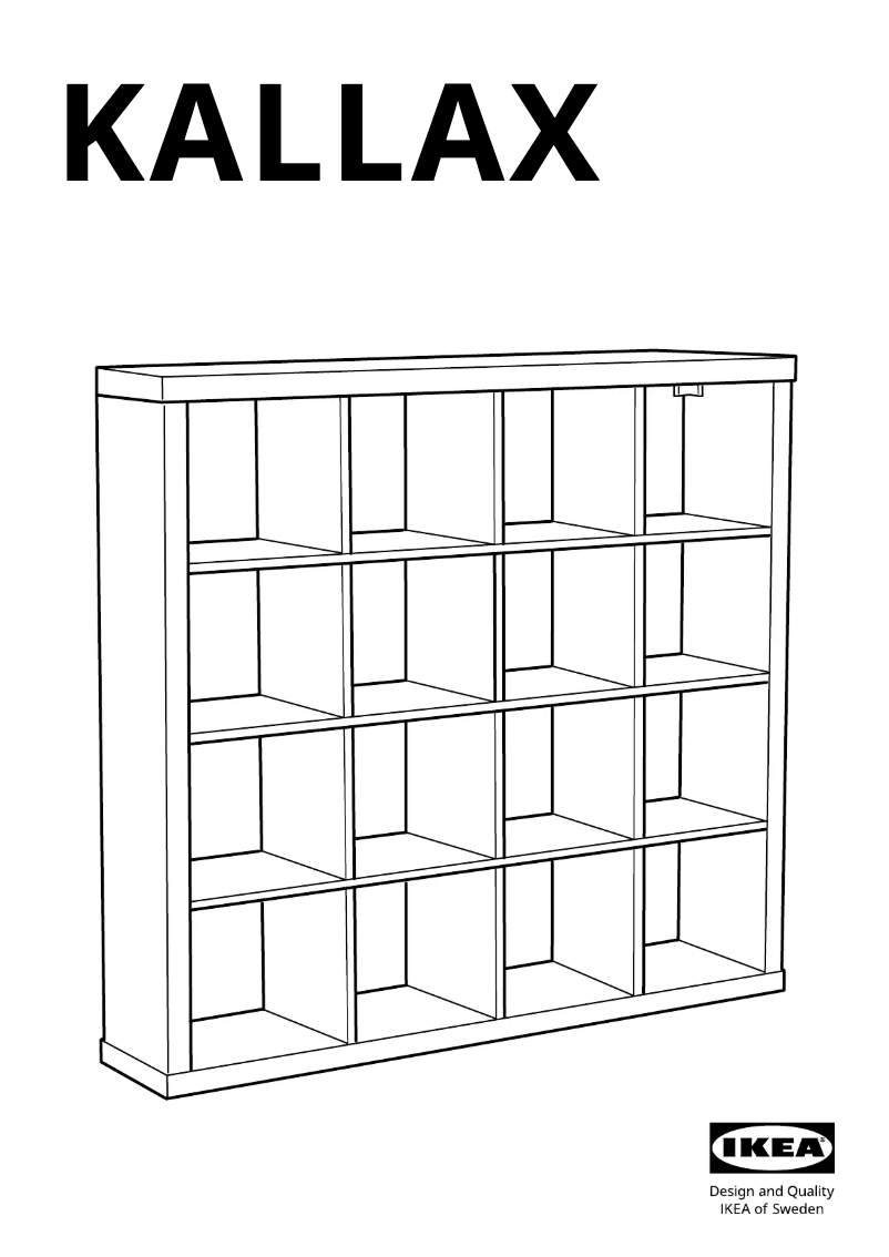 Página 1 del manual Manual de usuario Ikea KALLAX 804.779.32