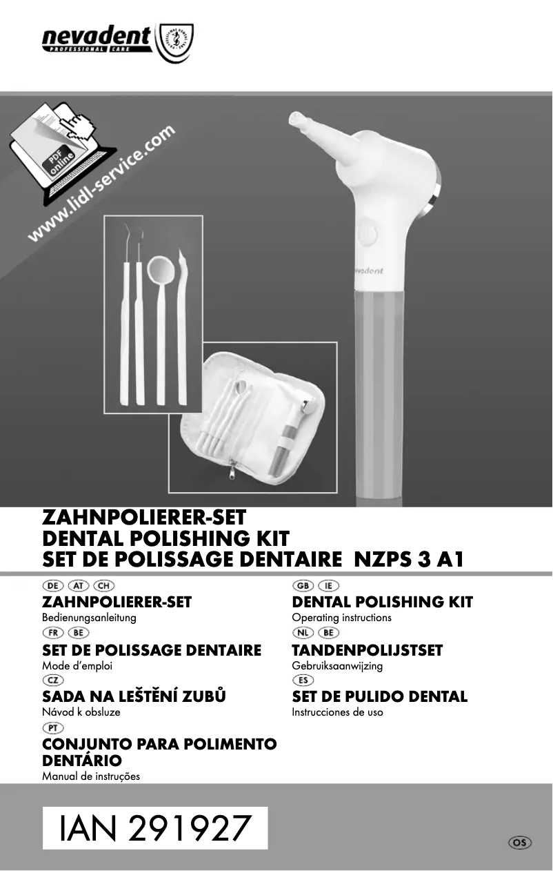Page n°1 - Manuel utilisateur Nevadent NZPS 3 A1