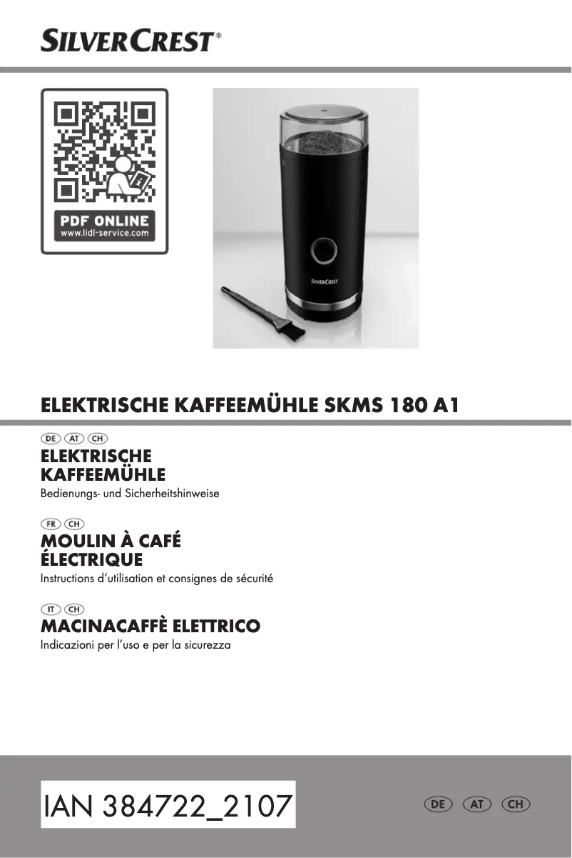 Page 1 de la notice Manuel utilisateur SilverCrest SKMS 150 A1