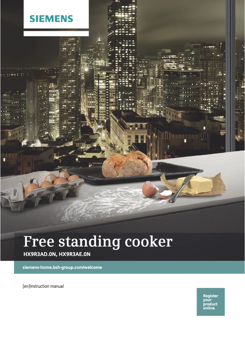 Page 1 de la notice Manuel utilisateur Siemens HX9R3AE20N