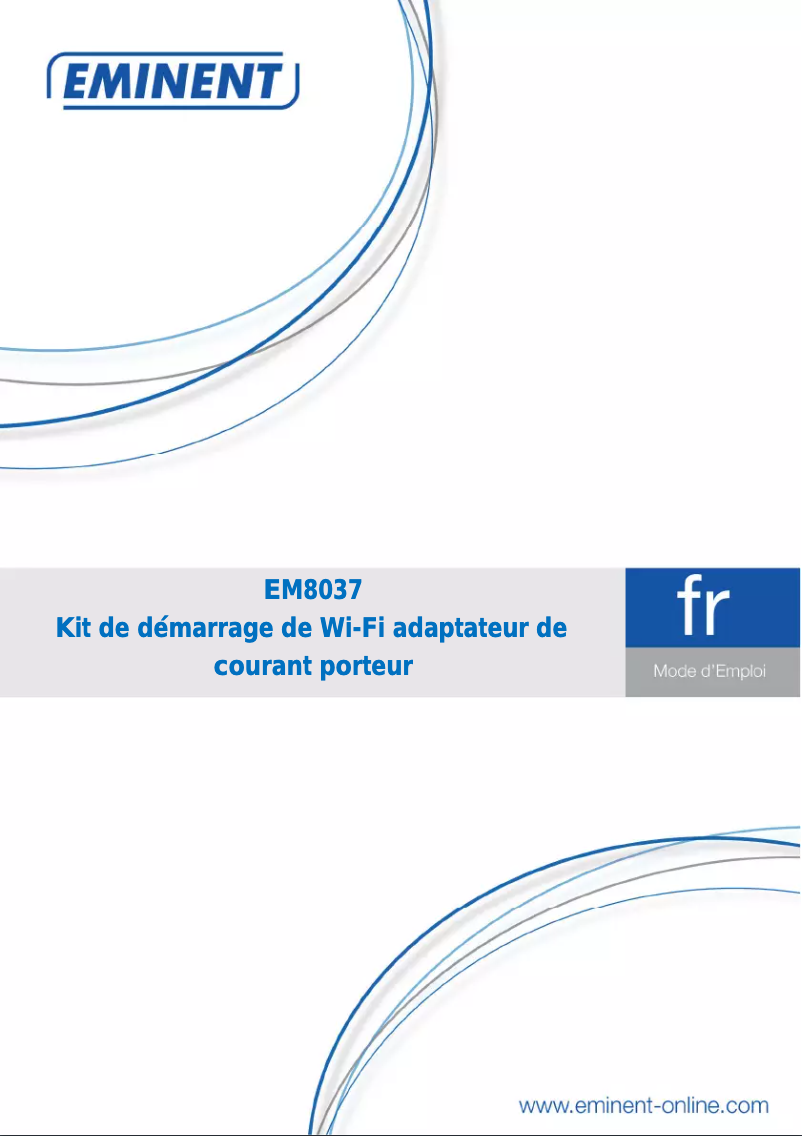 Image de la première page du manuel de l'appareil EM8037