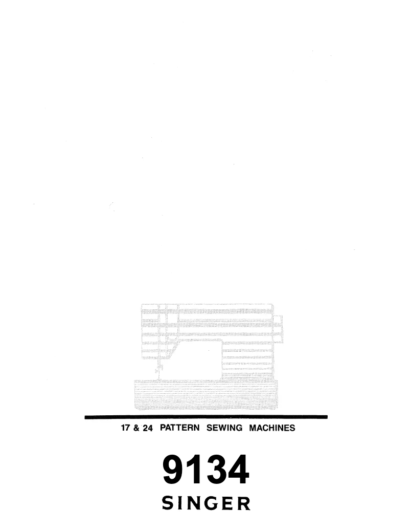Página 1 del manual Manual de usuario Singer 9134