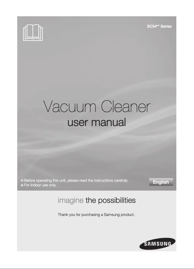 Page n°1 - Manuel utilisateur Samsung VCC54F5V33