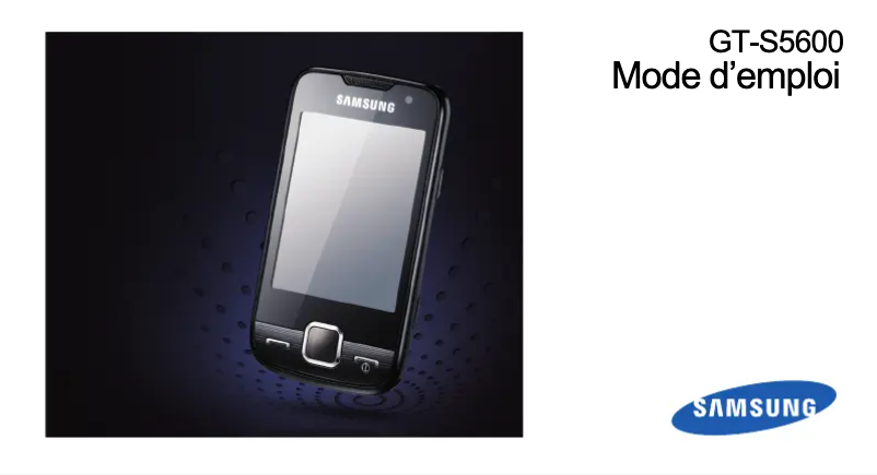 Page 1 de la notice Manuel utilisateur Samsung GT-S5600