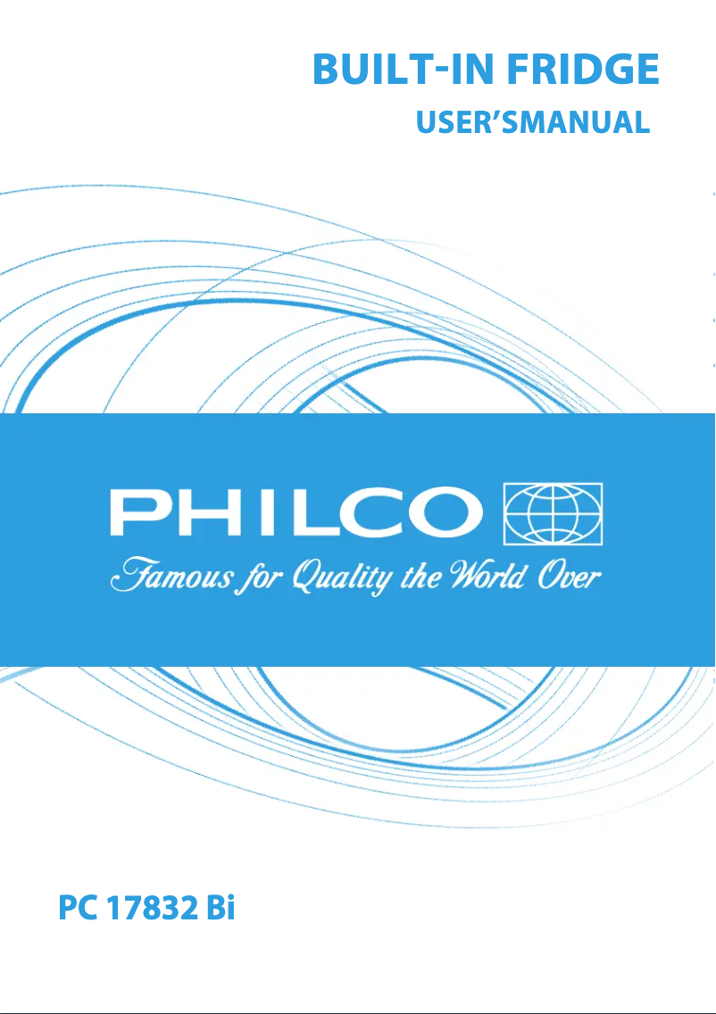 Page n°1 - Manuel utilisateur Philco PC 17832 Bi