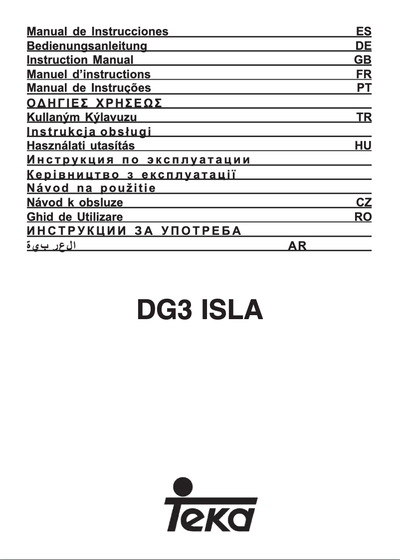 Page 1 de la notice Manuel utilisateur Teka DG3 985