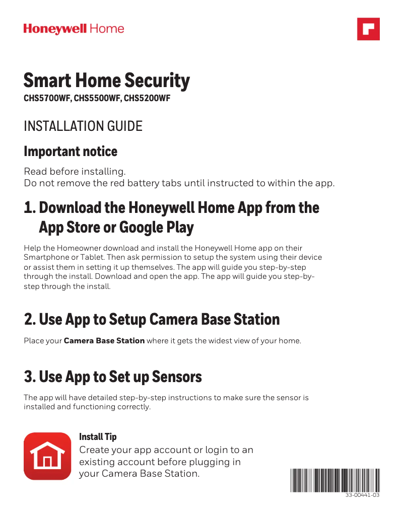 Image de la première page du manuel de l'appareil HSHSSTARTERC1
