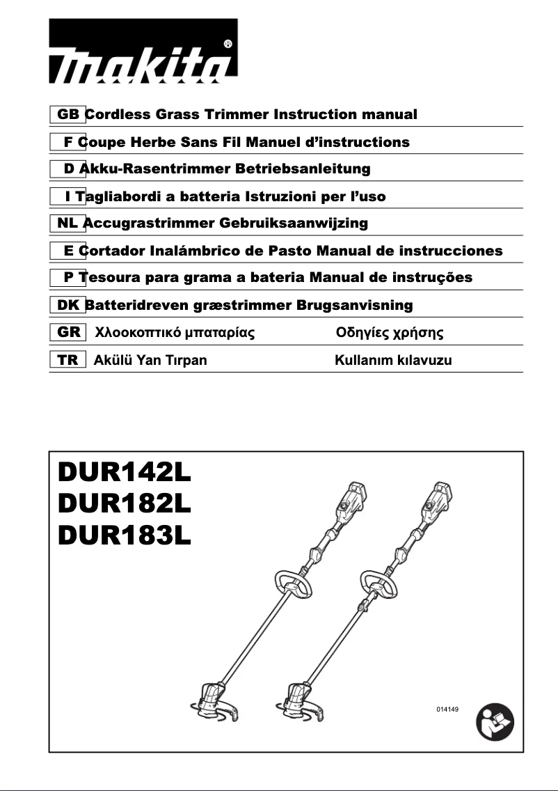 Image de la première page du manuel de l'appareil DUR182L