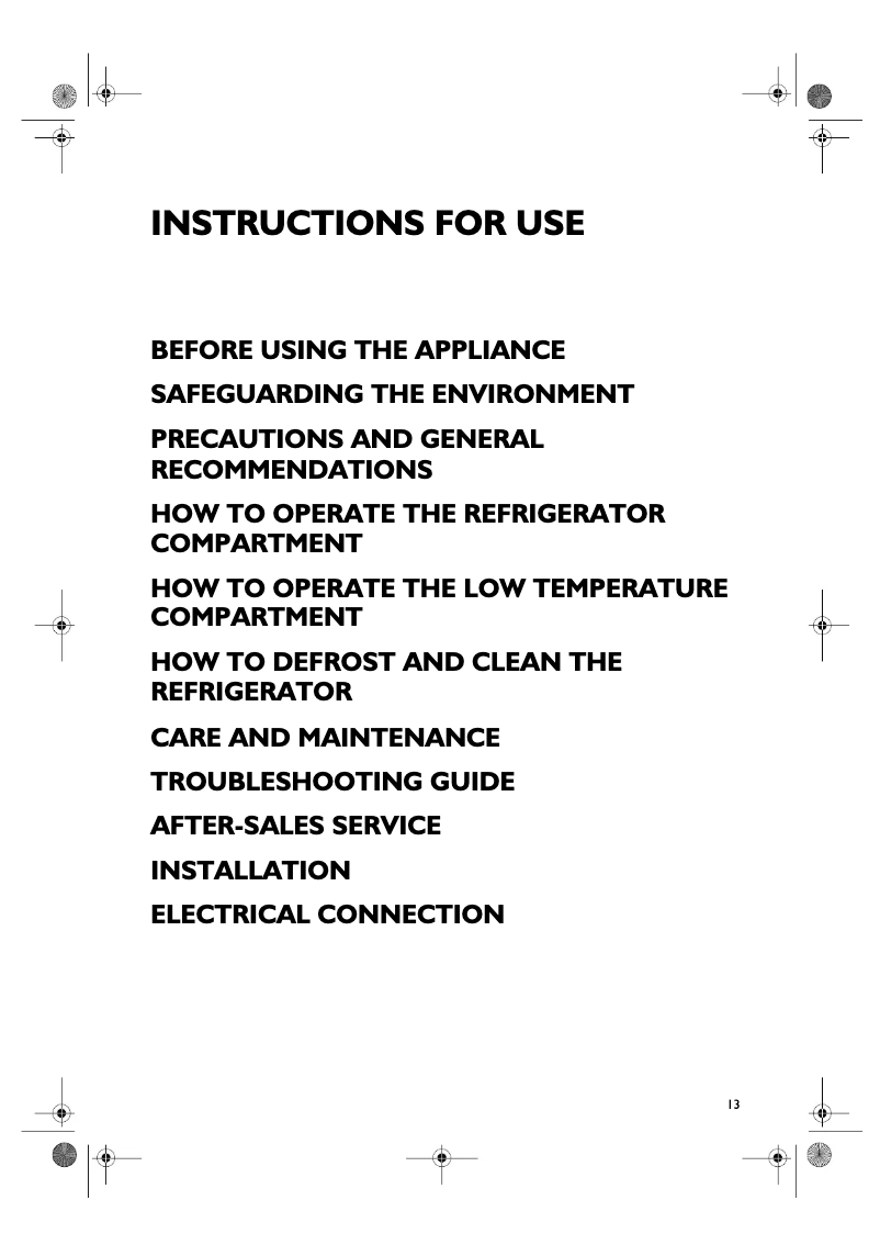 Página 1 del manual Manual de usuario Bauknecht KRVA 3801