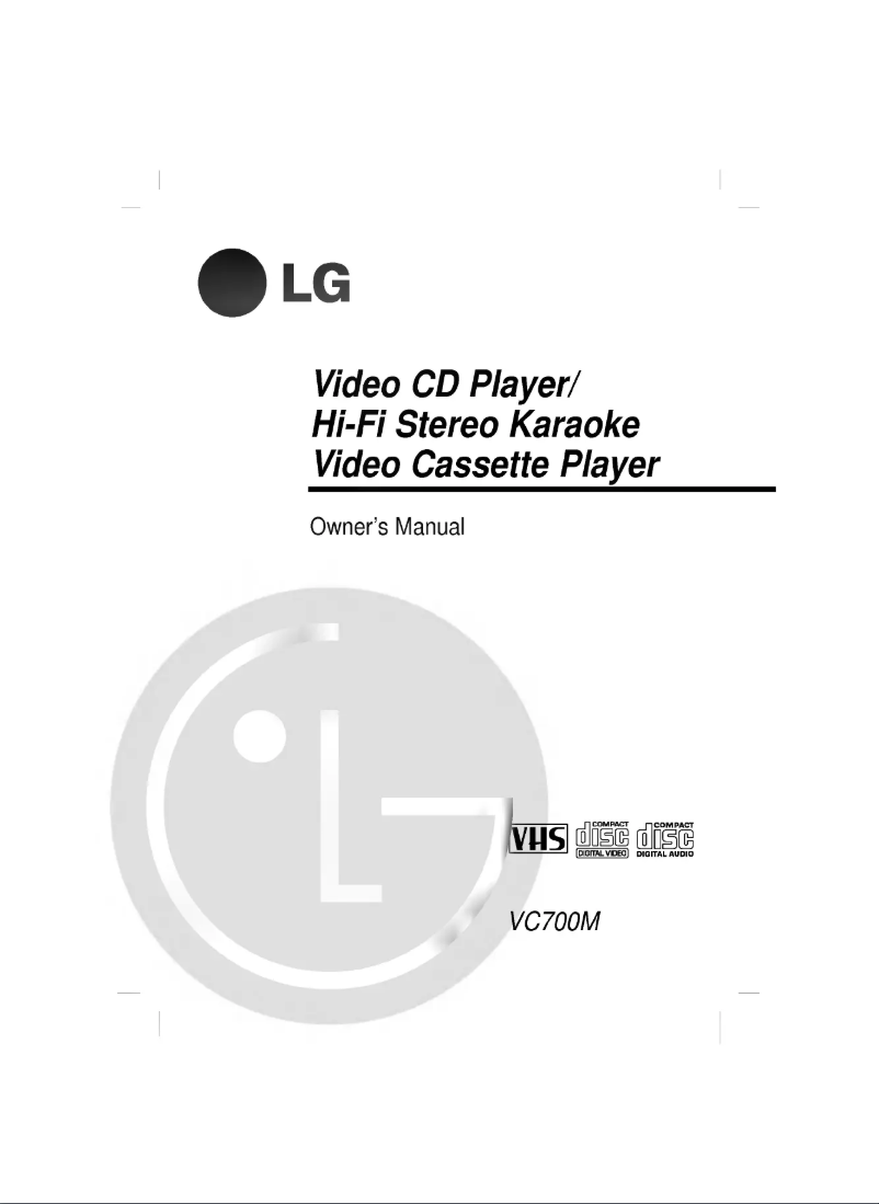 Page n°1 - Manuel utilisateur LG VC700M