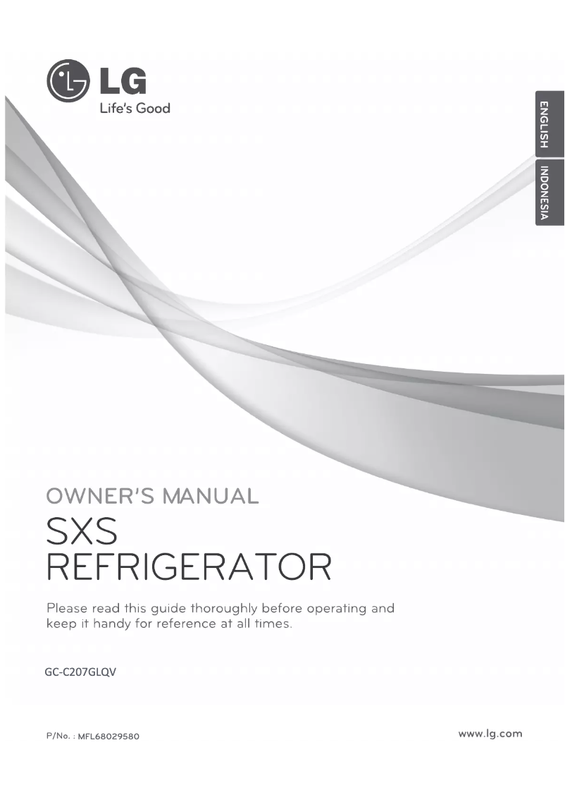 Image de la première page du manuel de l'appareil GC-C207GLQV