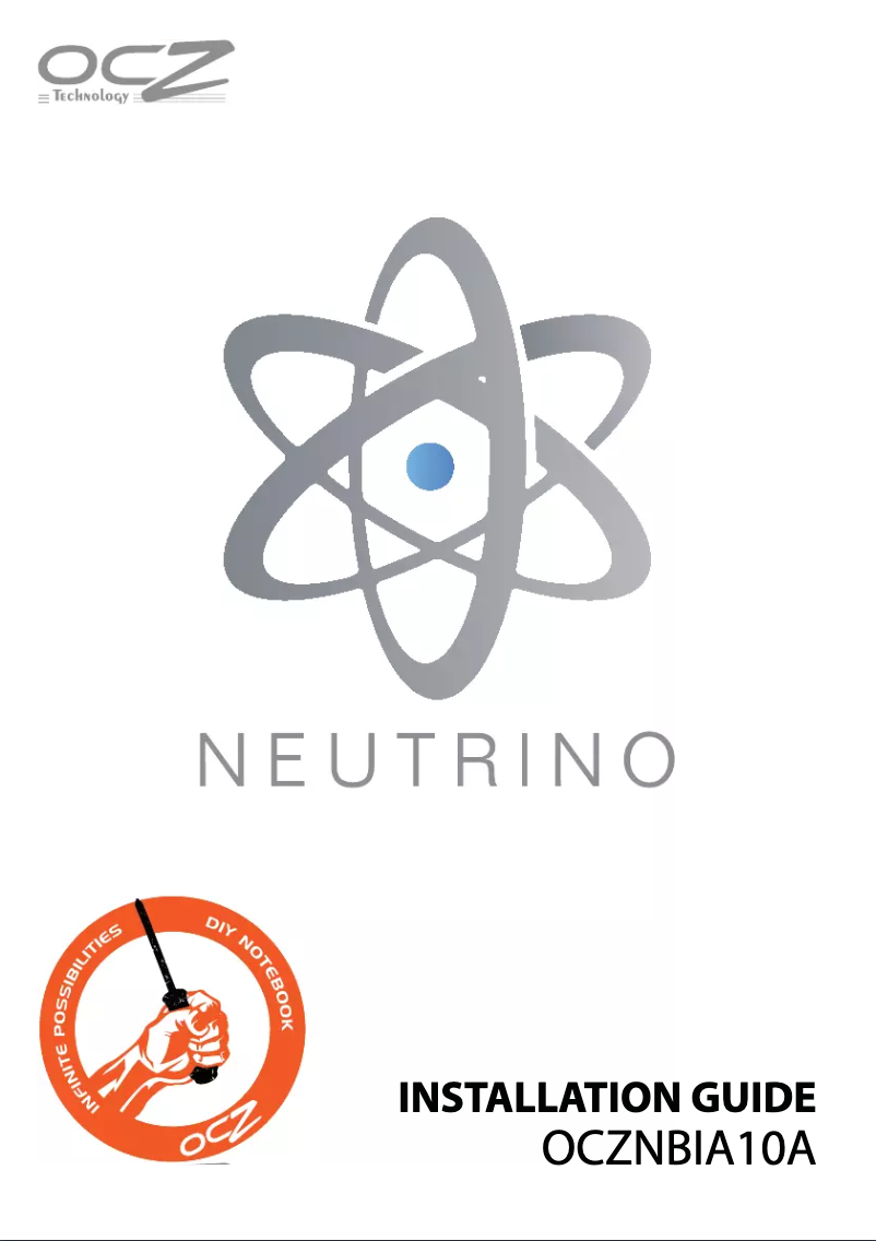 Page 1 de la notice Manuel utilisateur OCZ Technology Neutrino 10" DIY Netbook