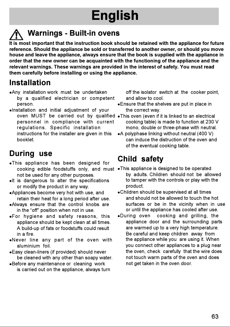 Página 1 del manual Manual de usuario Zanker ZKB7329